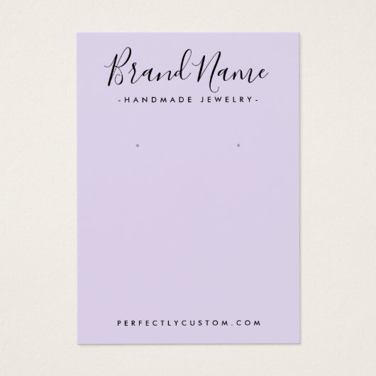 Moderne Schriftzeichen fügen lila Ohrmarkierungska (Vorderseite)