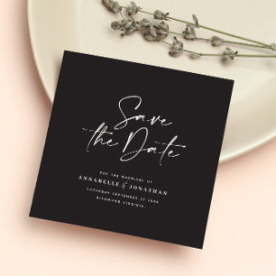 Moderne Schriftzeichen Hochzeit speichern das Datu Magnetkarte