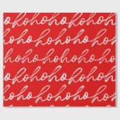 Moderne Schriftzeichen in Rot und Weiß Geschenkpapier (Flach)