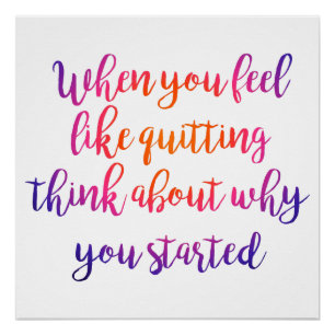 moderne Schriftzeichen motivierend cooles Poster