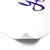 moderne Schriftzeichen motivierend cooles Poster (Ecke)