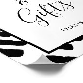 Moderne Schriftzeichen und Geschenke Poster (Ecke)