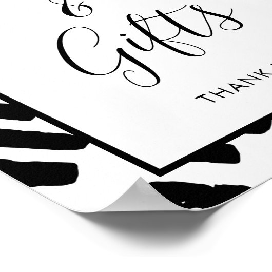 Moderne Schriftzeichen und Geschenke Poster (Ecke)