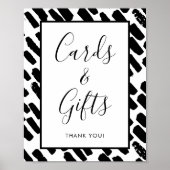 Moderne Schriftzeichen und Geschenke Poster (Vorne)