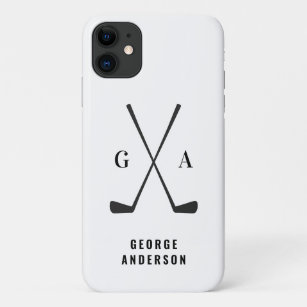 Moderne Schriftzeichen von Golf monogram elegant  Case-Mate iPhone Hülle