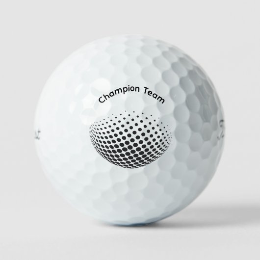 Moderne Schriftzeichen von Golf monogram elegant Golfball (Vorderseite)