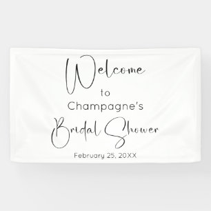 Moderne Schriftzug Brautdusche Willkommen Banner