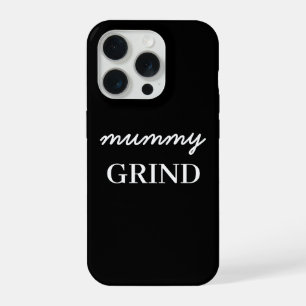 Moderne Schriftzug-Mutter-Tag Schwarze 'Mom Hustle iPhone 15 Pro Hülle