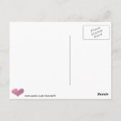 Moderne Schuhschnecke Postkarte (Rückseite)