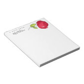 MODERNE SCHULE LEHRER ÖLPENDE HAND ZEICHNEN APPLE NOTIZBLOCK (angewinkelt)