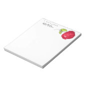 MODERNE SCHULE LEHRER ÖLPENDE HAND ZEICHNEN APPLE NOTIZBLOCK (Rotiert)