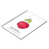 MODERNE SCHULE LEHRER ÖLPENDE HAND ZEICHNEN APPLE NOTIZBLOCK (Linke Seite)