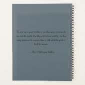 MODERNE SCHULE LEHRER ÖLPENDE HAND ZEICHNEN APPLE PLANER (Rückseite)