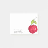 MODERNE SCHULE LEHRER ÖLPENDE HAND ZEICHNEN APPLE POST-IT KLEBEZETTEL (Vorderseite)