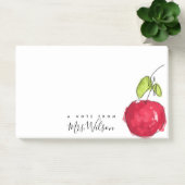 MODERNE SCHULE LEHRER ÖLPENDE HAND ZEICHNEN APPLE POST-IT KLEBEZETTEL (Büro)