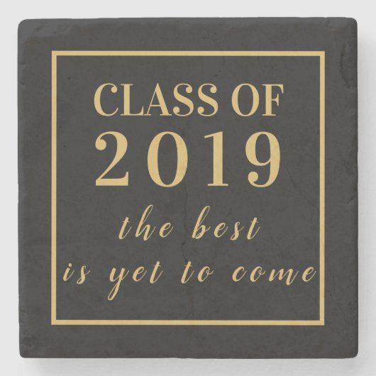 Moderne Schule Wiedersehen Abschluss Class 2019 Steinuntersetzer (Vorderseite)