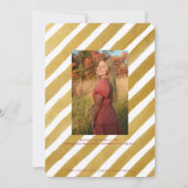 Moderne Schulfarben 2022 Einladung zur Graduation  (Rückseite)