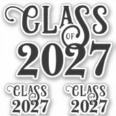 Moderne Schulklasse Set von 3 Aufkleber (Vorderseite)