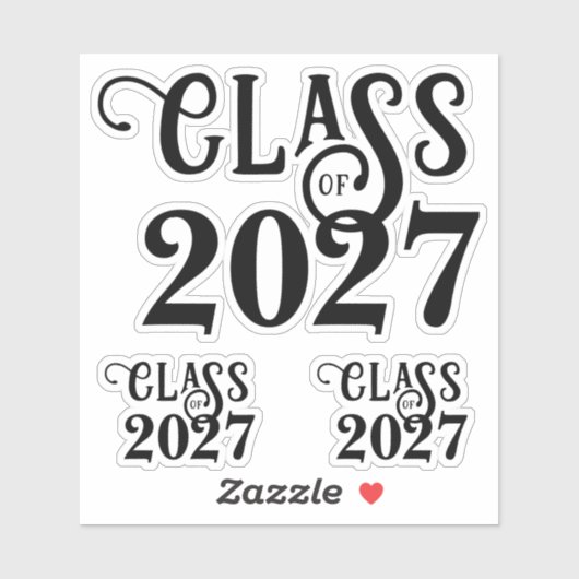 Moderne Schulklasse Set von 3 Aufkleber (Blatt)