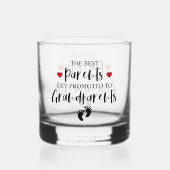 Moderne Schwangerschaftsankündigung für die besten Whiskyglas (Vorderseite)