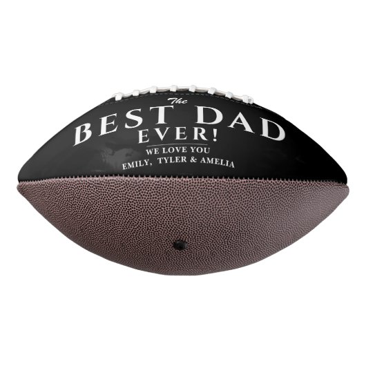 Moderne Schwarz Bester Vater Vater 3 FotoCollage Football (Gedreht 270)