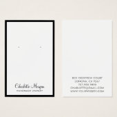 Moderne Schwarz-Border-Schmuck-Erd-Display-Karte (Vorne & Hinten)