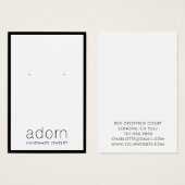 Moderne Schwarz-Border-Schmuck-Erd-Display-Karte (Vorne & Hinten)
