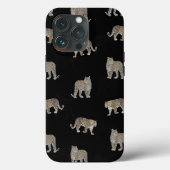 Moderne Schwarz-Glattleopard-Jungtiere Case-Mate iPhone Hülle (Rückseite)