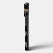 Moderne Schwarz-Glattleopard-Jungtiere Case-Mate iPhone Hülle (Rückseite / Links)