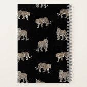 Moderne Schwarz-Glattleopard-Jungtiere Notizblock (Rückseite)