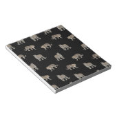 Moderne Schwarz-Glattleopard-Jungtiere Notizblock (angewinkelt)