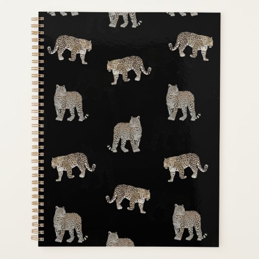 Moderne Schwarz-Glattleopard-Jungtiere Planer (Vorderseite)