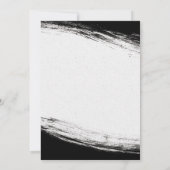 Moderne Schwarz-Gold-Aquarellgeometrie-Verlobung Einladung (Rückseite)