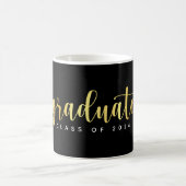Moderne Schwarz-Gold-Klasse Kaffeetasse (Mittel)