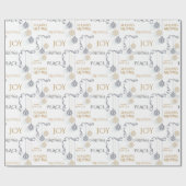 Moderne Schwarz-Gold-Minimal-Bauten Geschenkpapier (Flach)