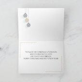 Moderne Schwarz-Gold-Minimal-Bauten Karte (Innenseite)