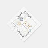 Moderne Schwarz-Gold-Minimal-Bauten Serviette (Ecke)