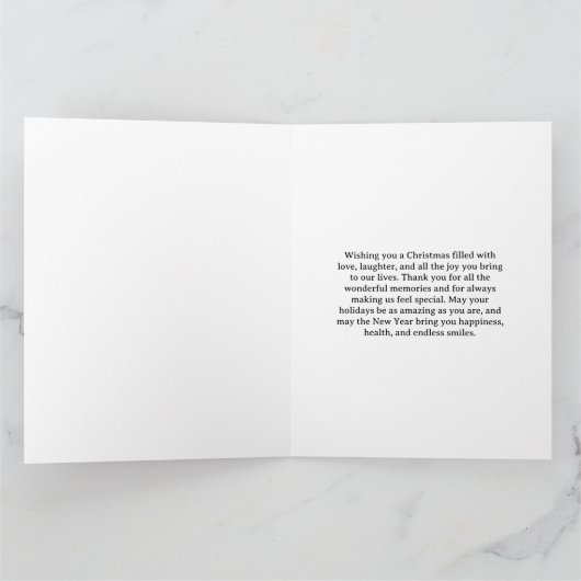 Moderne Schwarz-Gold-Personalisierte Paare Karte (Innenseite)