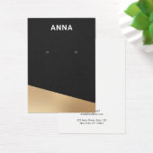 Moderne Schwarz-Gold-Schmuckkarte (Schreibtisch)