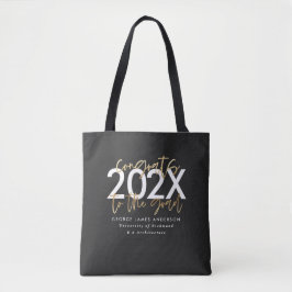 Moderne Schwarz-Gold-Schrift - stilvoller Abschlus Tasche