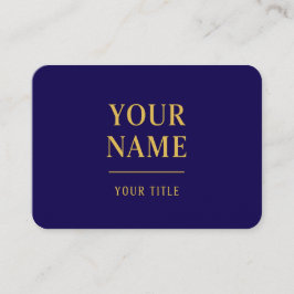 Moderne Schwarz & Gold-Visitenkarten-Vorlage Visitenkarte