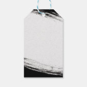 Moderne Schwarz & Gold Wasserfarbe Geometrie danke Geschenkanhänger (Rückseite)