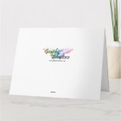 Moderne Schwarz-Gold-Weihnachten Karte (Rückseite)