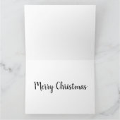 Moderne Schwarz-Gold-Weihnachten Karte (Innenseite)