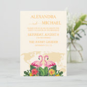 Moderne Schwarz-Gold-Zielhochzeit Einladung (Stehend Vorderseite)