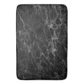 Moderne Schwarz-Grau-Imitate Marmormatte Badematte (Vorderseite Vertikal)
