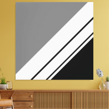 Moderne schwarz-graue Diagonal Racing Stripes
