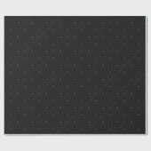 Moderne Schwarz-Graue Griechisch-Chic-Hochzeit Geschenkpapier (Flach)