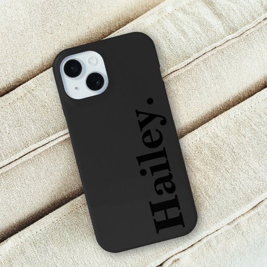 Moderne Schwarz-Minimal zeitgenössisch Case-Mate iPhone Hülle