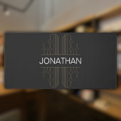 Moderne Schwarz Minimalistisch Elegante Formen Schreibtischunterlage